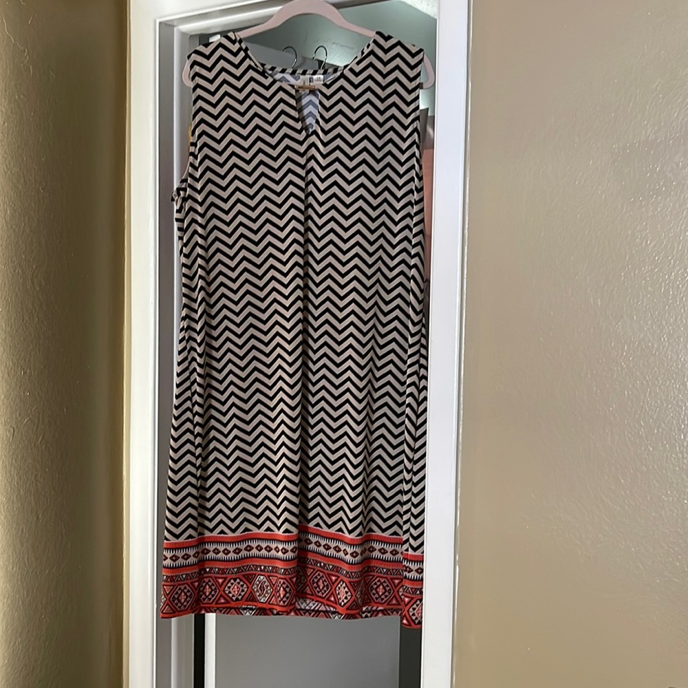 Tacera Shift Dress sleeveless 2x